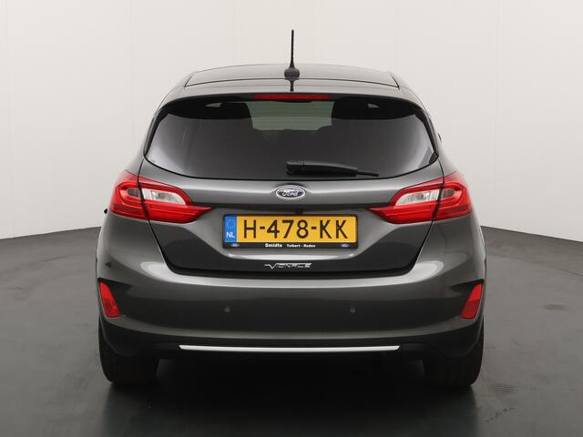 Ford FIESTA EcoBoost 125 pk Vignale | Pano | Winter Pack | Camera | Leer | Adapt. cruise | B&O | 17" | Pr. glass |