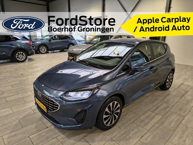 Ford FIESTA EcoBoost Hybrid 125 pk Titanium | Apple Carplay | Clima | Cruise | Parkeersens. | LED | Isofix | Zeer zuinig