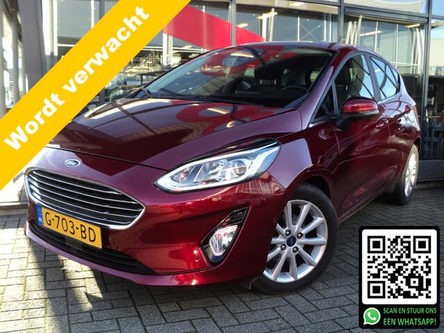 Ford FIESTA 1.0 EcoBoost Titanium 100 PK | 23.294 KM NAP | NAVIGATIE | TREKHAAK | CAMERA | CRUISE CONTROL | VIERSEIZOENEN BANDEN |
