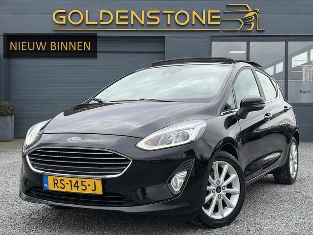 Ford FIESTA 1.0 EcoBoost Titanium 2e Eigenaar,Pano,Camera,Navi,PDC V+A,Carplay,Clima,Cruise,Dealer Onderhouden,6 Bak,N.A.P,102pk,Lm velgen,Apk tot 02-2027