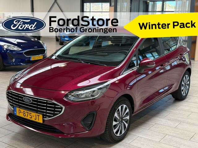 Ford FIESTA EcoBoost 100pk Titanium | Dealer onderhouden | Winterpack | Cruise | All-season banden | Keyless | Led | Apple carplay | android auto