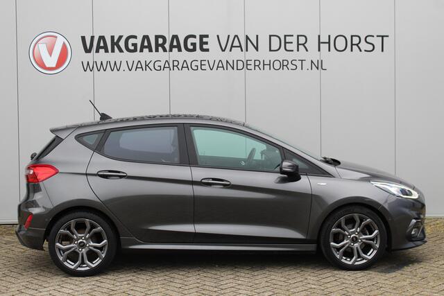 Ford FIESTA 1.0 EcoBoost Hybrid ST-Line X Luxe, sportieve en goed onderhouden Fiesta ! Autm. airco, Cruise control, Lane assist, 17" Lmv, Parkeersensoren Achter, Metallic lak, Navigatie by Apple/Android, LED verlichting etc