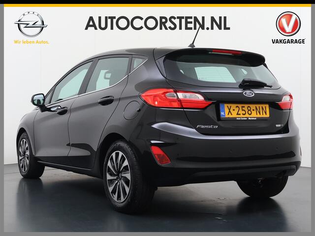 Ford FIESTA 1.0T 124PK Hybrid 5Drs Stuur+Stoel+Voorruitverwarming Navi* Ecc Apple Carplay/Android Auto Cruise Control Pdc Titanium Lmv DAB Bluetooth TCS Lane Assist Keyless Origineel Nederlandse Auto