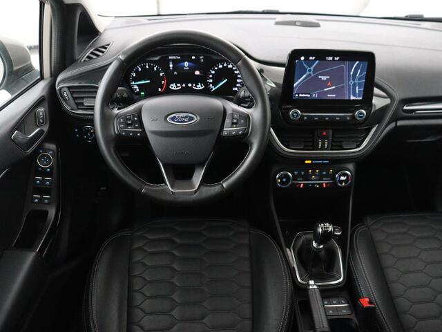 Ford FIESTA 1.0 EcoBoost Vignale | Panoramadak | Carplay | Lederen bekleding | Camera | Adaptive Cruise | Navigatie | Stoel & stuurverwarming | LM | B&O Geluidsinstallatie | DAB