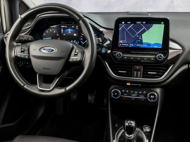 Ford FIESTA 1.0 EcoBoost Vignale (PANORAMADAK, APPLE CARPLAY, CAMERA, LEDER, STOELVERWARMING, SPORTSTOELEN, GETINT GLAS, KEYLESS, NIEUWSTAAT)