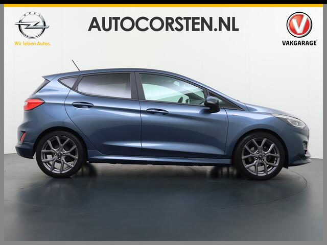 Ford FIESTA 1.0T 124PK Hybrid ST-Line Stoel+Stuur+Voorruitverwarming Apple Carplay/Android Auto Navi* Ecc Cruise Control Pdc Keyless DAB+ Bluetooth Lmv Lane Assist Isofix Regensensor 1e Eigenaar Origineel Nederlandse Auto