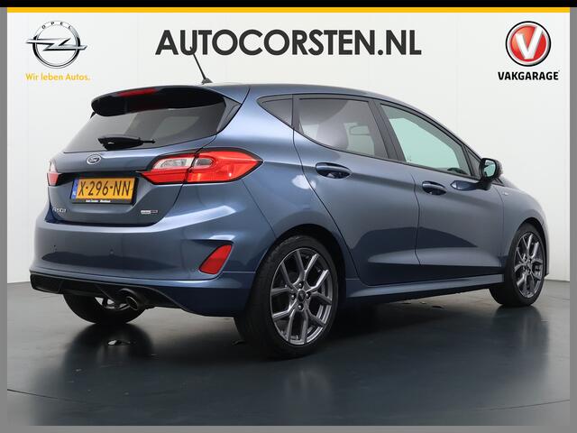 Ford FIESTA 1.0T 124PK Hybrid ST-Line Stoel+Stuur+Voorruitverwarming Apple Carplay/Android Auto Navi* Ecc Cruise Control Pdc Keyless DAB+ Bluetooth Lmv Lane Assist Isofix Regensensor 1e Eigenaar Origineel Nederlandse Auto