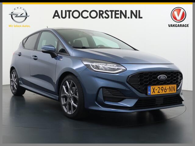 Ford FIESTA 1.0T 124PK Hybrid ST-Line Stoel+Stuur+Voorruitverwarming Apple Carplay/Android Auto Navi* Ecc Cruise Control Pdc Keyless DAB+ Bluetooth Lmv Lane Assist Isofix Regensensor 1e Eigenaar Origineel Nederlandse Auto