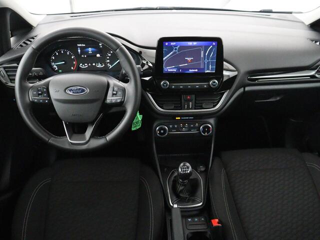 Ford FIESTA 1.0 EcoBoost Hybrid Titanium | Cruise control | Park assist | Climate control | Navigatie | Carplay | Lederen stuurwiel | Lane assist |