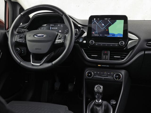 Ford FIESTA 1.0 EcoBoost Titanium (APPLE CARPLAY, GROOT NAVI, CLIMATE, CAMERA, KEYLESS, SPORTSTOELEN, ADAPTIVE CRUISE, LM VELGEN, NIEUWSTAAT)