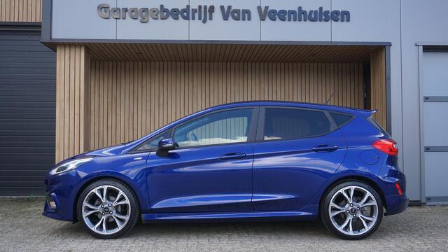 Ford FIESTA 1.0 EcoBoost 101pk 5Drs ST-Line LED 18inch Stoel/Stuurwiel V.W. *Deep Impact Blue Pearl* NL auto 1e Eigenaar 61415km! – foto 2
