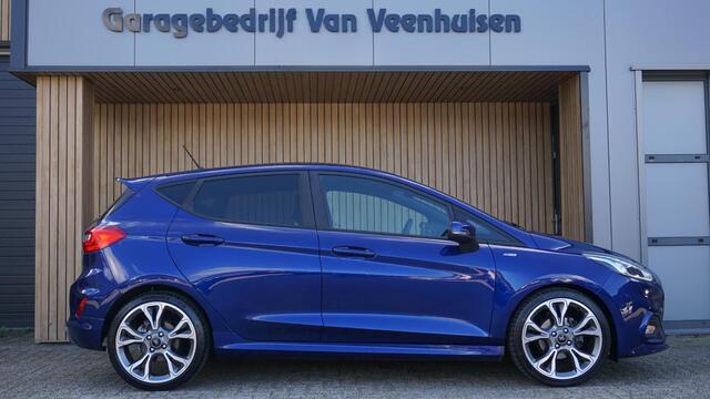Ford FIESTA 1.0 EcoBoost 101pk 5Drs ST-Line LED 18inch Stoel/Stuurwiel V.W. *Deep Impact Blue Pearl* NL auto 1e Eigenaar 61415km! – foto 3
