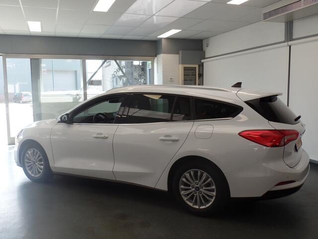 Ford FOCUS Wagon 1.0 EcoBoost Titanium X Business 125 pk Automaat, Dealer onderhouden, Navigatie, Clima controle, Cruise controle, Achteruitrijcamera, Stoel/Stuur verwarming, Pdc V/A, Lm velgen 16'', Trekhaak wegklapbaar, Ex eerste eigenaar!!