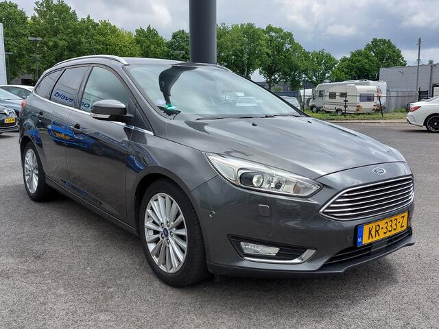 Ford FOCUS Wagon 1.0 EcoBoost 125pk Titanium | Origineel NL | Navi | Apple Carplay+Android Auto | Bi-Xenon | SONY Sound | Clima | Cruise | Keyless Entry | Pdc V+A+Assist+Camera | Privacy Glass | 17''lm