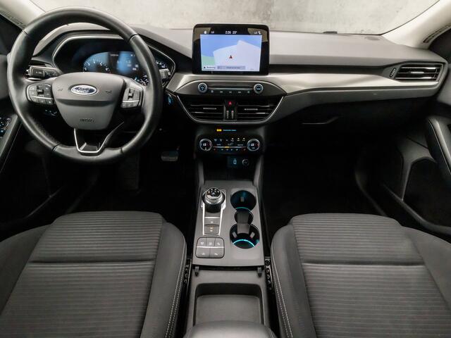 Ford FOCUS 1.0 EcoBoost Titanium Business Automaat (APPLE CARPLAY, GROOT NAVI, STUUR/STOELVERWARMING, ADAPTIVE CRUISE, SPORTSTOELEN, CLIMATE, TREKHAAK, GETINT GLAS, CAMERA, NIEUWE APK, NIEUWSTAAT)