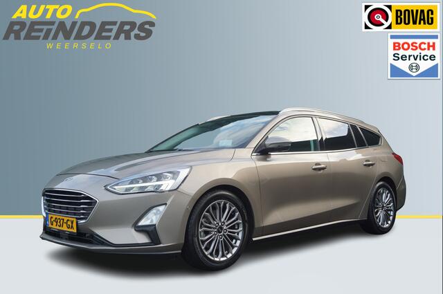 Ford FOCUS Wagon 1.0 EcoBoost 125pk Automaat Titanium + Trekhaak/ Camera/ ACC/ LED/ Panoramadak/ Garantie!