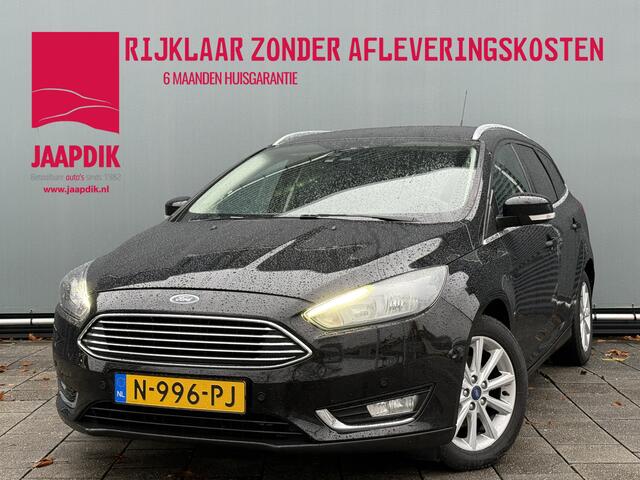 Ford FOCUS Wagon BWJ 2016 | 1.0T 126PK Titanium AUTOMAAT | TREKHAAK | CLIMA | NAVI | STOEL&STUURWIEL VERW | PRIVACY GLASS | PDC 2X | PARKPILOT