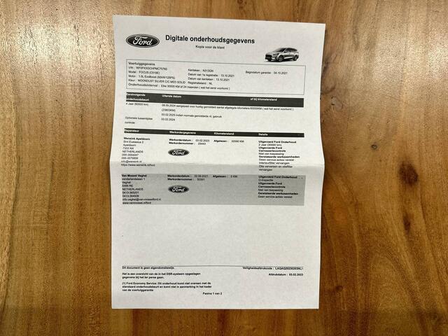 Ford FOCUS Wagon 1.0 EcoBoost Hybrid *Apple Carplay* Camera / Cruise / Navigatie / LED / Lane Assist / 16'' LMV / Org.NL!