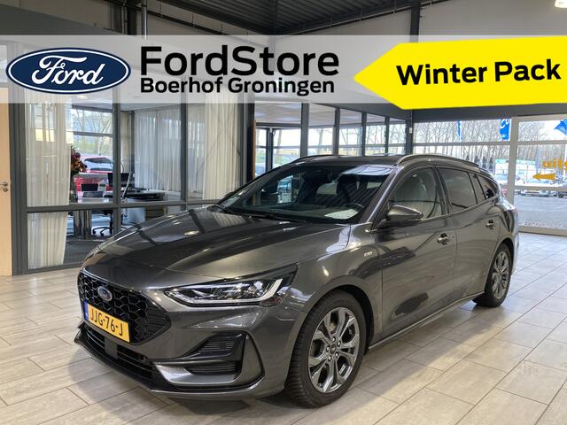 Ford FOCUS Wagon EcoBoost Hybrid 125 pk ST Line | Winter Pack | 4 seiz. banden | Navi | Clima | Cruise | Dr. loos Apple Carplay