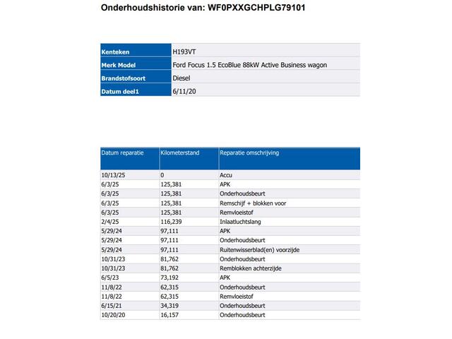 Ford FOCUS Wagon 1.5D 120PK Euro6 Active Business / Trekhaak / Navigatie / Airco / Pdc.V+A / Xenon / B&O Radio multimedia / Technology-Family Pack /