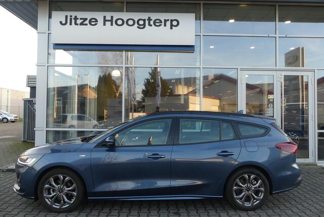 Ford FOCUS Wagon 1.0 EcoBoost Hybrid ST Line GROOT SCHERM, TREKHAAK (1.500KG), CRUISE, CLIMA, NAVI, LANE ASSIST, APPLE CARPLAY/ANDROID AUTO, PDC V&A, CAMERA, 36.370KM