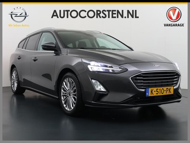 Ford FOCUS Wagon 1.0T 126PK Trekhaak Navi Dual-Ecc Apple Carplay Android Auto Stoel+Voorruitverwarming Cruise Control Pdc Titanium Business Lmv Led Privacy Glas Lane Assist TCS Keyless Licht-/Regensensor 1e Eigenaar Origineel Nederlandse Auto Dealeronderhouden