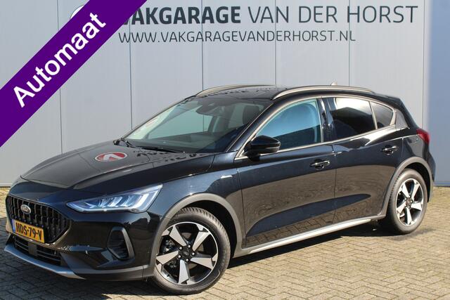 Ford FOCUS 1.0-155pk EcoBoost Mild-Hybrid Active X AUTOMAAT ! In nieuwstaat ! Slechts 6.250km ! Autm. airco dual, stoel-, stuur- en voorraamverw., navigatie, telefoonvoorb., LED verl., camera, parkeersensoren v+a, cruise control, trekhaak etc.