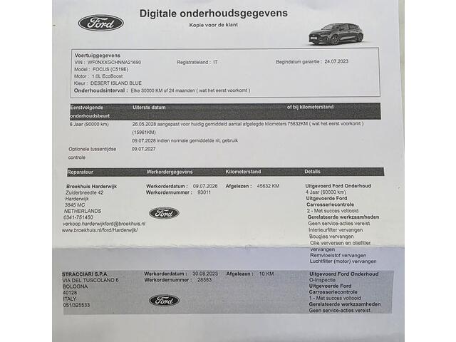 Ford FOCUS 1.0 EcoBoost Hybrid ST Line | Panoramadak | NW Scherm | Fabrieksgarantie 2030 | Full LED | Camera