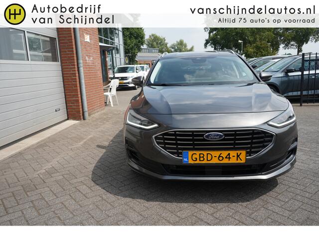 Ford FOCUS Wagon 1.0 ECOBOOST HYBRID TITANIUM ORIGINEEL NEDERLANDS NAVIGATIE ANDROID/APPLECARPLAY 4X ZGAN ALL SEASON BANDEN ECC AIRCO CRUISECONTROL LED PDC LMV ENZ...