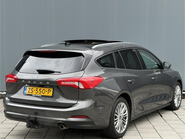 Ford FOCUS Wagon BWJ 2019 | 1.0T 126PK Titanium Bus AUTOMAAT | TREKHAAK | PANO DAK | LEER | LED | NAVI | CLIMA | STOEL&STUUR VERW | PDC | DONKER GLASS |