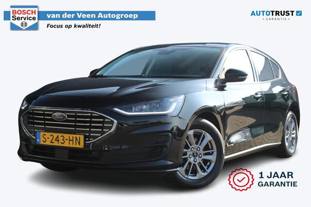 Ford FOCUS 1.0 EcoBoost Hybrid Titanium | Incl. 12 maanden garantie | Parkeersensoren | Apple Carplay/Andoid Auto | Navigatie | Climate control | Cruise control | DAB | Airco | Bluetooth | Lichtmetalen velgen