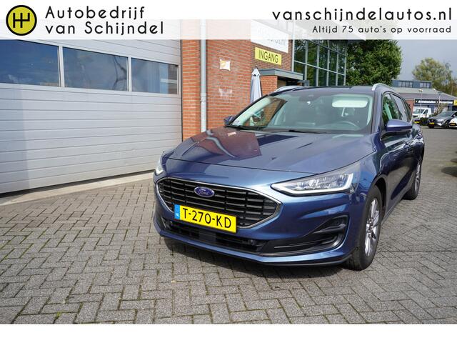 Ford FOCUS Wagon 1.0 ECOBOOST HYBRID TITANIUM STYLE ORIGINEEL NEDERLANDS DEALER ONDERHOUDEN NAVIGATIE ANDROID/APPLECARPLAY FULL LED ECC AIRCO CRUISECONTROL PARKEERSENSOREN V+A 16INCH LMV BLUETOOTH KEYLESS PRIVACYGLAS ENZ...