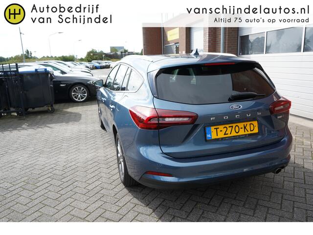 Ford FOCUS Wagon 1.0 ECOBOOST HYBRID TITANIUM STYLE ORIGINEEL NEDERLANDS DEALER ONDERHOUDEN NAVIGATIE ANDROID/APPLECARPLAY FULL LED ECC AIRCO CRUISECONTROL PARKEERSENSOREN V+A 16INCH LMV BLUETOOTH KEYLESS PRIVACYGLAS ENZ...