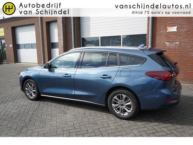 Ford FOCUS Wagon 1.0 ECOBOOST HYBRID TITANIUM STYLE ORIGINEEL NEDERLANDS DEALER ONDERHOUDEN NAVIGATIE ANDROID/APPLECARPLAY FULL LED ECC AIRCO CRUISECONTROL PARKEERSENSOREN V+A 16INCH LMV BLUETOOTH KEYLESS PRIVACYGLAS ENZ...