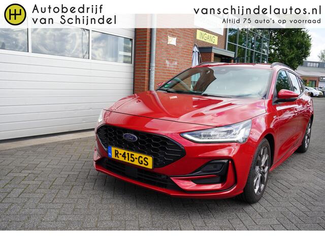 Ford FOCUS Wagon 1.0 ECOBOOST HYBRID ST LINE ORIGINEEL NL DEALER ONDERHOUDEN AFN.TREKHAAK CAMERA 17INCH ADAPTIEVE CRUISE ANDROID/APPLECARPLAY NAVI CLIMA PDC V+A+ASSIST KEYLESS ENZ...