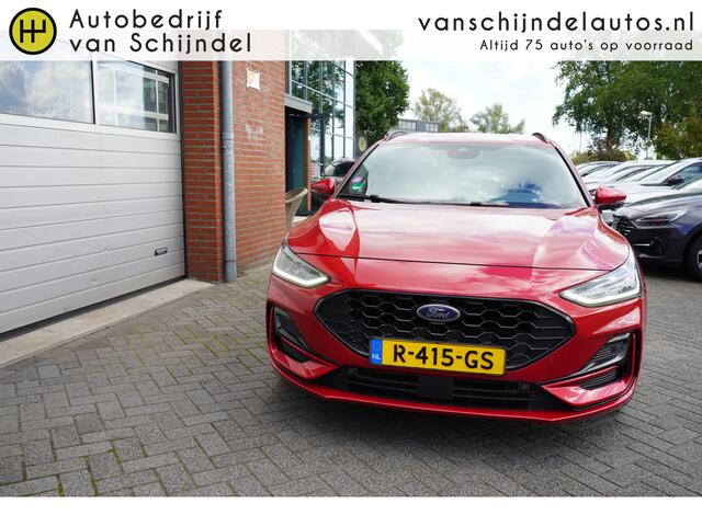 Ford FOCUS Wagon 1.0 ECOBOOST HYBRID ST LINE ORIGINEEL NL DEALER ONDERHOUDEN AFN.TREKHAAK CAMERA 17INCH ADAPTIEVE CRUISE ANDROID/APPLECARPLAY NAVI CLIMA PDC V+A+ASSIST KEYLESS ENZ...