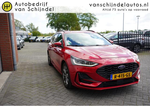Ford FOCUS Wagon 1.0 ECOBOOST HYBRID ST LINE ORIGINEEL NL DEALER ONDERHOUDEN AFN.TREKHAAK CAMERA 17INCH ADAPTIEVE CRUISE ANDROID/APPLECARPLAY NAVI CLIMA PDC V+A+ASSIST KEYLESS ENZ...