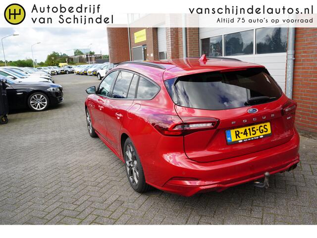 Ford FOCUS Wagon 1.0 ECOBOOST HYBRID ST LINE ORIGINEEL NL DEALER ONDERHOUDEN AFN.TREKHAAK CAMERA 17INCH ADAPTIEVE CRUISE ANDROID/APPLECARPLAY NAVI CLIMA PDC V+A+ASSIST KEYLESS ENZ...