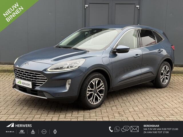 Ford KUGA 2.5 PHEV Titanium X Automaat / Navigatie / Cruise Control Adaptief / Achteruitrijcamera / Stoelverwarming / Stuurverwarming / Voorruitverwarming / Achterbank verwarmbaar /