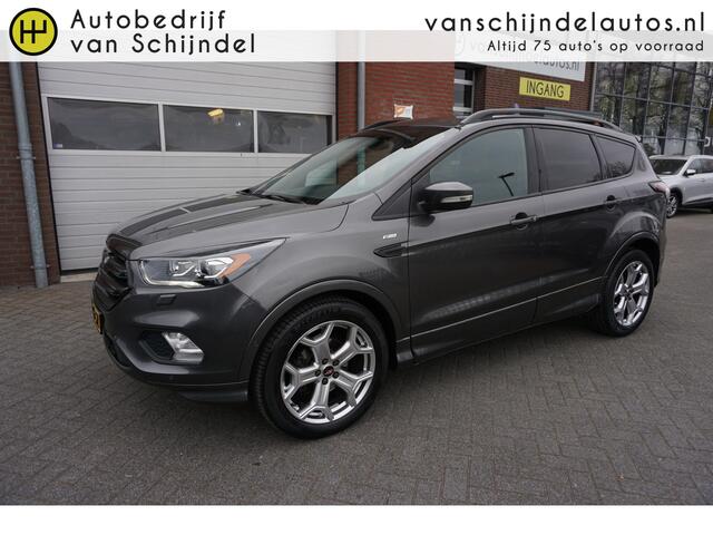 Ford KUGA 1.5 ECOBOOST 150PK ST LINE KEURIGE NETTE STAAT! ANDROID/APPLECARPLAY(NAVI) ZWARTE HEMEL STOEL+STUUR+VOORRUITVERWARMING ECC AIRCO CRUISECONTROL LED PDC V+A 19INCH 1/2LEDER BLUETOOTH ENZ...