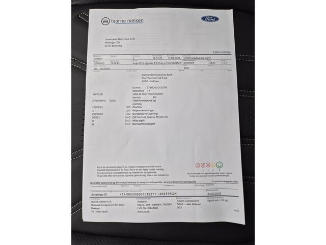 Ford KUGA 2.5 PHEV Plug-in Vignale Automaat / Technology Pack / Apple Carplay Android Auto / Elektrische achterklep / Stuur- en Stoelverwarming / Adaptief cruise control / Voorruitverwarming / Achteruitrijcamera / Achterbank verwarming /