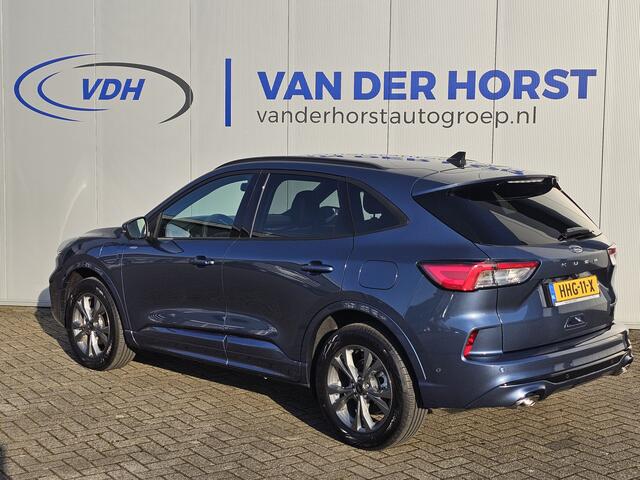 Ford KUGA 2.5-225pk PHEV ST-Line X Plug-in Hybrid. Garantie t/m 04-02-2028 ! Slechts 5.500km ! Volautm. airco dual, elektr. achterklep, LM wielen, stuur-, stoel- en voorraamverwarming, camera v+a, side- en lane assist, adaptieve cruise cntrl, metallic lak, etc.
