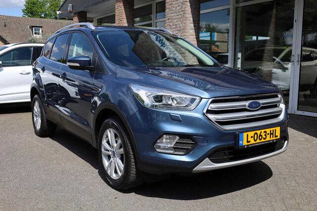 Ford KUGA 1.5 EcoBoost Titanium TREKHAAK-ELEK STUUR/RUIT/STOELVERWARMING CARPLAY ACHTERKLEP-ELEK PDC NAVI CRUISE 17"LMV CLIMA ALL-SEASONS!
