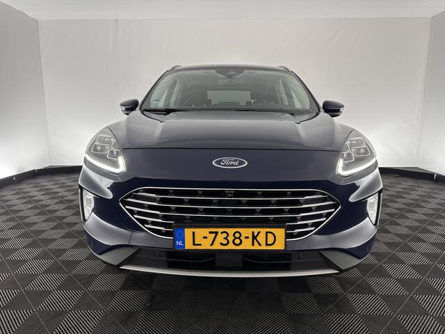Ford KUGA 2.5 PHEV Titanium X (INCL-BTW) *1/2LEATHER | FULL-LED | DIGI-COCKPIT | ADAPTIVE-CRUISE | BLINDSPOT | PARK-PILOT | CAMERA | NAVI-FULLMAP | HEATED-SEATS | COMFORT-SEATS | ECC | CARPLAY | PDC | DAB | LANE-ASSIST |