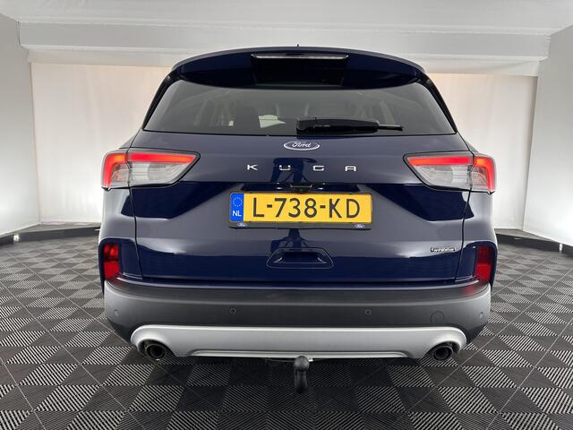 Ford KUGA 2.5 PHEV Titanium X (INCL-BTW) *1/2LEATHER | FULL-LED | DIGI-COCKPIT | ADAPTIVE-CRUISE | BLINDSPOT | PARK-PILOT | CAMERA | NAVI-FULLMAP | HEATED-SEATS | COMFORT-SEATS | ECC | CARPLAY | PDC | DAB | LANE-ASSIST |