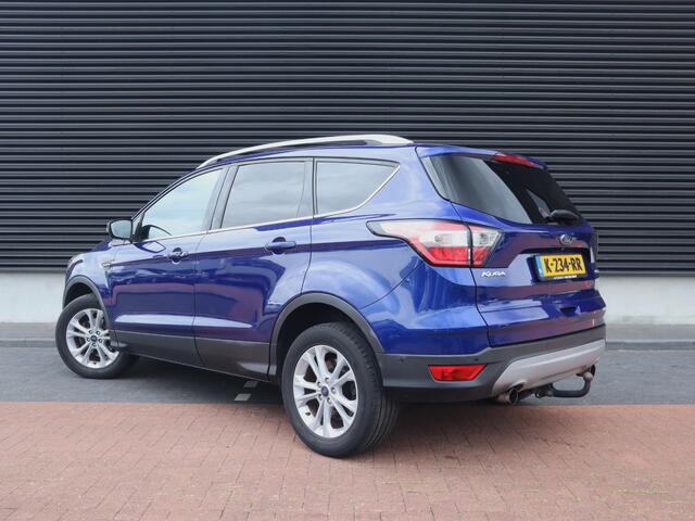 Ford KUGA 1.5 EcoBoost Titanium | Clima | Cruise | Navi Full Map | Carplay | Leder/Stof | PDC V+A+Cam | Stoelverw. | Trekhaak |