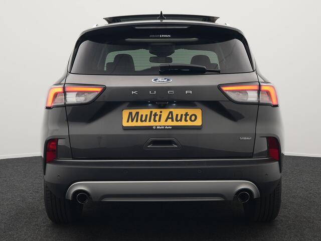 Ford KUGA 2.5 Titanium X Plug In Hybrid 225pk PHEV | Trekhaak Af Fabriek | Panodak | Adaptive Cruise | 360 Camera | Bang & Olufsen | Verwarmde Sportstoelen & Stuur | Blis | Navigatie | Keyless | DAB |