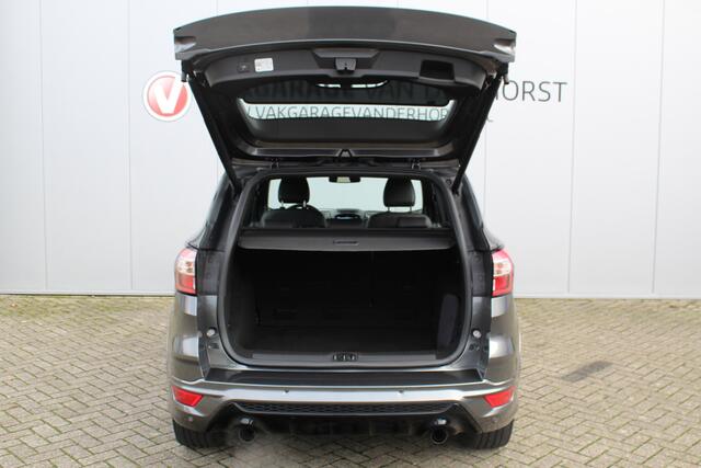 Ford KUGA 1.5-182pk EcoBoost ST-Line AWD-AUTOMAAT. Ideale caravantrekker: vierwielaangedreven automaat, trekgewicht 1.850kg ! Autm. airco dual, adapt. cruise cntrl, navigatie, telefoonvoorb., stoel- en voorraamverw., bi-xenon verl., lm wielen, camera, pdc v+a, Sony