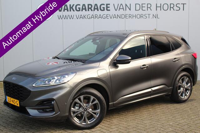 Ford KUGA 2.5-225pk PHEV ST-Line X. Hybride rijden voor een reële prijs ! Adaptive Cruise Control, B&O soundsyst., Stoel-, stuur-, achterbank- en voorraamverwarming, Climate Control, Metallic lak, Camera v+a, Elektr. achterklep, Side- en lane assist etc.