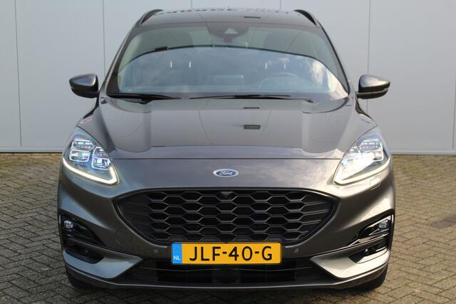 Ford KUGA 2.5-225pk PHEV ST-Line X. Hybride rijden voor een reële prijs ! Adaptive Cruise Control, B&O soundsyst., Stoel-, stuur-, achterbank- en voorraamverwarming, Climate Control, Metallic lak, Camera v+a, Elektr. achterklep, Side- en lane assist etc.